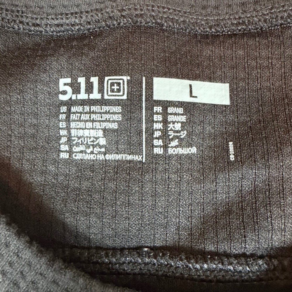 5.11 Tactical BFGoodrich Tires KO3 Henley Shirt Mens Large Black Waffle EUC - Picture 3 of 6